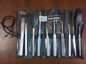Vintage Craftsman Locher & Meißel Set 10 Stück 43032 Made in USA - sehr schön - Bild 1 von 14