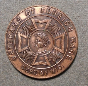 Veterans Of Foreign Wars, Dept. Of Wis. (Emblem) I Have Contributed To The Wi - Picture 1 of 2