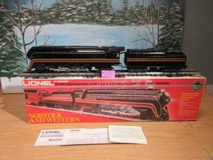 LIONEL 6-8100 NORFOLK & WENTERN 4-8-4 STEAM LOCOMOTIVE & TENDER  NEW O.B - Picture 1 of 10