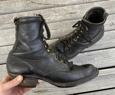 Vintage Whites Hathorn Packer Lacer Leather Boots Logger Logging Mens Sz 9.5 B - Image 1 of 4