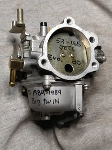 Harley BF Carb 27029-88 -0159 for 1984-89 Big Twin EVO 80"  52/165 Rebuilt   J1 - Picture 1 of 10
