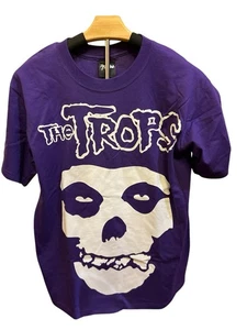 Trops 2XL T-Shirt Lila Herren Graphic Tee Kurzarm Rundhals - Bild 1 von 3