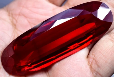 Natural 173.55 Ct Blood Red Ruby Mozambique GGL Certified Loose Gemstone - Image 1 of 4
