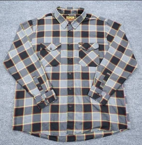Camisa de franela Dixxon para hombre 3XL gris a cuadros manga larga hatebreed debajo del cuchillo 3X - Imagen 1 de 4