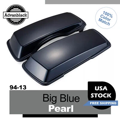 Capa alforje pérola azul grande para 1994-2013 Harley Davidson Touring - Imagem 1 de 4