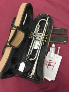 Musikwerks Pro Trompete - massiv versilberte Bleipfeife - versilbert - einteilig Glocke - SCHÖN! - Bild 1 von 1