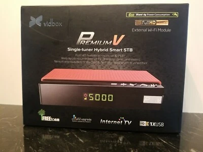  VIDBOX PREMIUM  V SINGLE-TUNER HYBRID SMART STB - Image 1 of 4