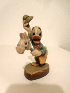 ANRI Disney's Paperino a cavallo bastone RARO numero #1118 4" - Foto 1 di 7