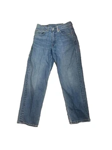 Levis Mens 550 Jeans Size 31 X 30 Relaxed Fit Straight Leg Blue Denim Stretch - Picture 1 of 8