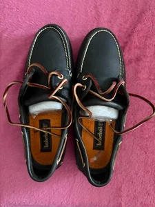 TIMBERLAND LEATHER DECK BOAT SHOES LOAFERS WOMENS SIZE 8W - Picture 1 of 3