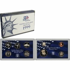 1999-S conjunto de prueba Estados Unidos como nuevo caja de embalaje original del gobierno y certificado de autenticidad - Imagen 1 de 2