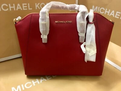 Michael Kors Saffiano Leather Shoulder Satchel NEW - Image 1 of 4
