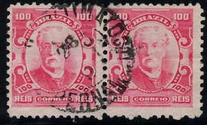 Brazil Stamps -   1906    100 Reis  Eduardo Wandenkolk  Pair - used - Picture 1 of 1