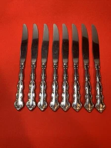 Oneida Mozart Hollow Handle Dinner Knives 9“ Set of 8 - Picture 1 of 12