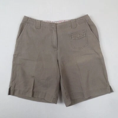 Pantalones Cortos Jill Mujer 6 Bermudas Marrón Tiro Medio Bordados 100% Algodón Informales Foto 1 de 4