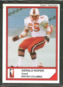 1984 Jogo CFL #73 GERALD ROPER Arizona Wildcats BC LIONS - Picture 1 of 2