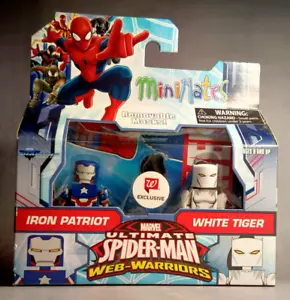 ULTIMATE SPIDER-MAN WEB WARRIORS ~ Marvel Minimates / IRON PATRIOT & WHITE TIGER - Picture 1 of 2