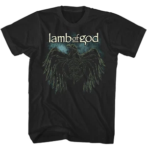 Lamb of God Crow T Shirt Mens Rock and Roll Music Classic Band Tee New Black - Picture 1 of 2