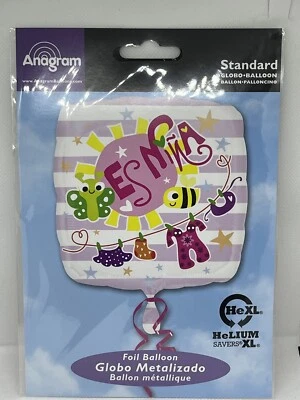 Anagram Es Nina It’s A Girl Baby Shower Lámina Decorativa Globo Fiesta 17” Foto 1 de 4