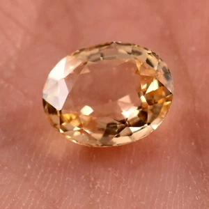 4,40 ct natürlicher unbeheizter gelber Turmalin zertifiziert ovale Form loser... - Bild 1 von 9