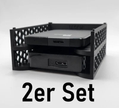 Externe Festplatten / Halter / Festplattenhalter / Ständer / SSD / 3D Druck / - Bild 1 von 4