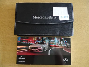 GENUINE MERCEDES CLA COUPE CLASS OWNERS MANUAL HANDBOOK WALLET PACK 2019-2023 - Picture 1 of 5