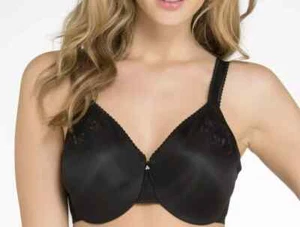 NWOT WACOAL SEAMLESS MINIMIZING UNDERWIRE BRA 85154 BLACK SIZE 32DD - Picture 1 of 5