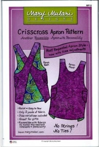 MARY MULARI DESIGNS "CRISSCROSS APRON" Sewing Pattern- Easy- No Ties! - Picture 1 of 4