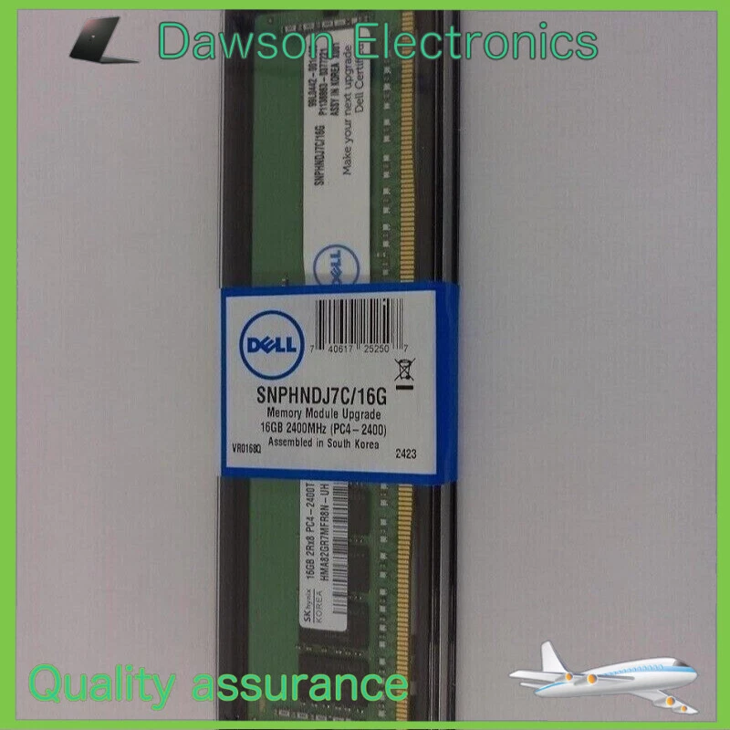DELL SNPHNDJ7C/16G 16GB 2400MHz DDR4 RDIMM PowerEdge R930 R830 FC830 Memory - Image 1 of 3