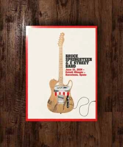 Bruce Springsteen Barcelona Spain Estadi 6/22/2024 Official Ltd Concert Poster - Picture 1 of 1