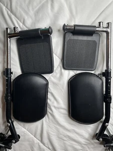 Wheelchair Elevating Legrests with Padded Calf Pads 1 pair - Picture 1 of 17