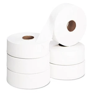 Toilettenpapierrollen 6 Jumbo 300m lang 90mm breit 2 lagig Toilettenpapier - Bild 1 von 7