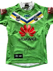 Players Game Issue Canberra Raiders Signed Jersey Nsw Origin Isc Match Fensom - Picture 1 of 6