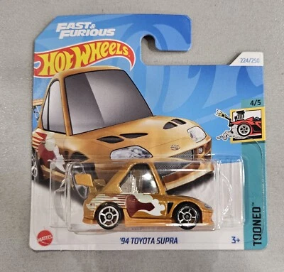 Hot Wheels Toyota Supra Fast & Furious Tooned '94 Veicolo Singolo 1:64 2024 - Immagine 1 di 4