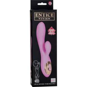 Cal Exotic Entice Vivien Pink Vibrator Thrust Vibe Heated Silicone Massager - Picture 1 of 4