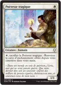 MTG Magic DOM - (x4) Tragic Poet/Poétesse tragique, French/VF - Picture 1 of 1