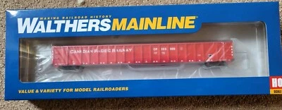 HO Walthers-68' Railgon Gondola - Ready To Run -- Canadian Pacific #355008 - Image 1 of 4