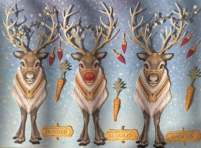 Carnation Crafts- Ready For Christmas Time To Shine X 3 Double Sided Die Cuts