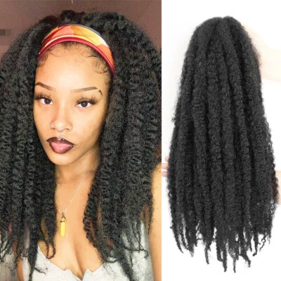 18/24" Marley Twist Braiding Hair for Faux Locs Crochet Braids Afro Curly Twists - Image 1 of 4