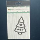NEW! Creat-a-Smile CHRISTMAS TREE COOL CUTE Die - Shaker frame, Holiday