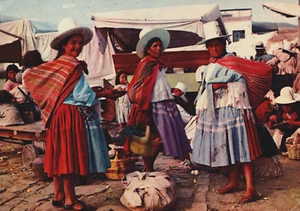 Postal vintage escena mercado de Bolivia Cochabamba BS.35 - Imagen 1 de 2