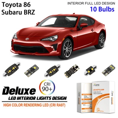 LED Interior Light Kit + License Plate Light Bulbs for Toyota 86 Subaru BRZ - Image 1 of 4