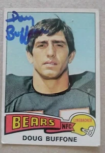 1975 Topps Doug Buffone Chicago Bears Legend Signed Autograph Deceased 2015 TPG - Picture 1 of 1