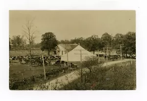 Postcard RPPC West Liberty Ohio Mennonite gathering 1909 Zook - Picture 1 of 2