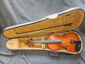 Kyoto Suzuki #110 size 4/4 violin, Korea 1992, Very Good Condition,  cracked - Picture 1 of 19