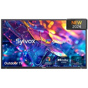 43" QLED Outdoor TV SYLVOX SMART Google TV Waterproof 1000nits For Partial Sun - Picture 1 of 21