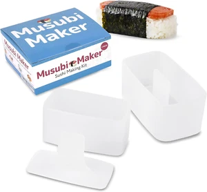 Musubi Maker Kit - 2 Pack - Non-Stick Sushi Press Mold for Handmade Rolls, Kimba - Picture 1 of 6