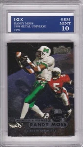 RANDY MOSS ROOKIE CARD 1998 Metal Universe Football Vikings GEM MINT 10 $$ RC! - Picture 1 of 1