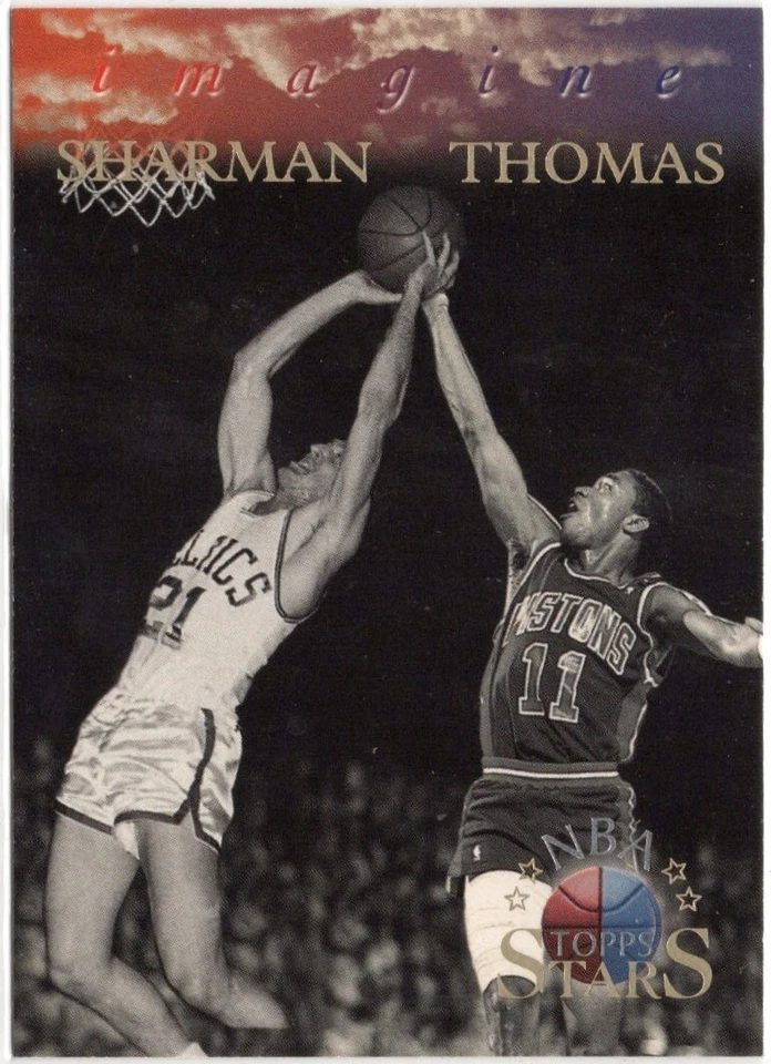 1996 Topps Stars Imagine Isiah Thomas Bill Sharman Insert Card #I-15 - Image 1 of 1