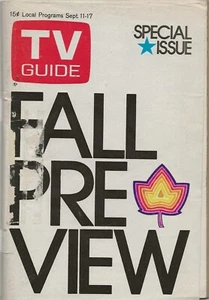 TV Guide September 11, 1971 Fall Preview Night Gallery, Cannon! - Picture 1 of 1